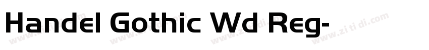 Handel Gothic Wd Reg字体转换